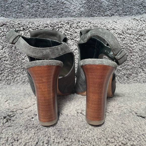 ❌ sold / SPIGA slingback suede heels - Picture 2 of 3